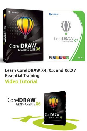Learn coreldraw x4, x5,x6 and x7 essential training video tutorial for sale