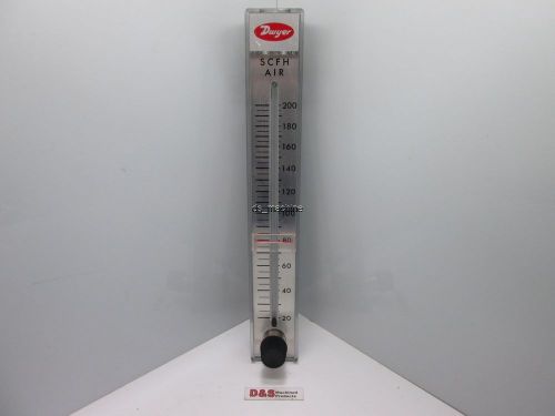 Dwyer RMC-103-SSV Flowmeter 0-200 SCFH Air, 1/2&#034; NPT