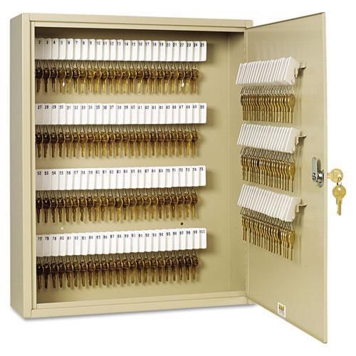 New mmf 201920003 uni-tag key cabinet, 200-key, steel, sand, 16 1/2 x 4 7/8 x 20 for sale