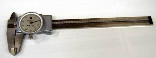 Brown &amp; sharpe-tesa 0-6&#034; x .001&#034; (grad.) model 6g dial-cal silver dial caliper for sale