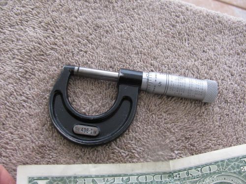 Starrett 436 .001 0-1&#034; micrometer  tools  tool machinist toolmaker