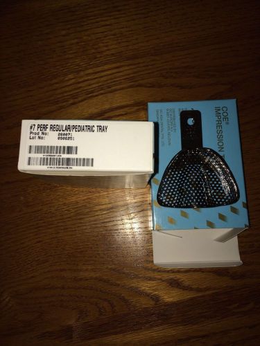 Gc coe impression tray #7 perforated regular/pediatric new lot of 2 for sale