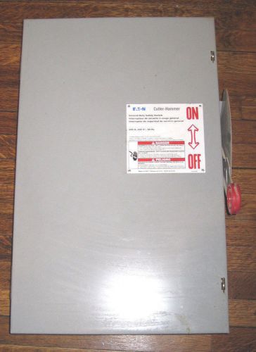 Eaton cutler-hammer dg224ngk 200a 240v 1ph fused safety switch for sale