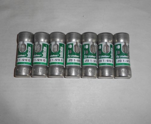 Littelfuse JTD 1 6/10 ID Fuse (Lot of 7) Class J Current Limiting Time Delay