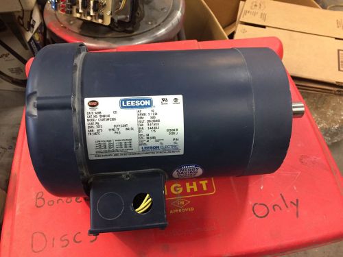 C145t34FC20g Used, Leeson G120993 AC Motor 3Hp 208-230/460V 3450RPM 3PH 60Hz