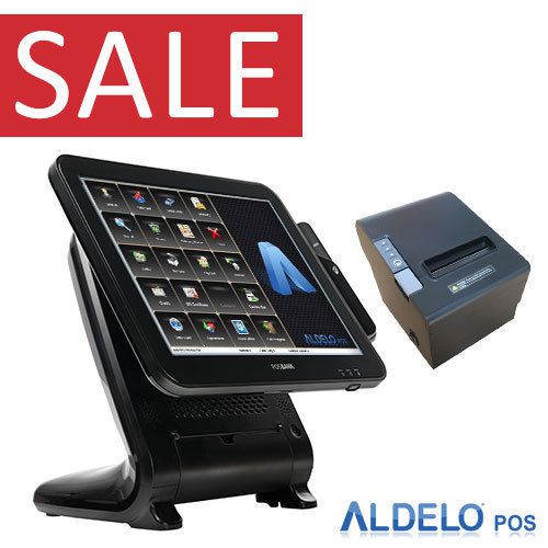 Point of sale pos system aio anyshop e2, printer, msr set for restaurant retail for sale