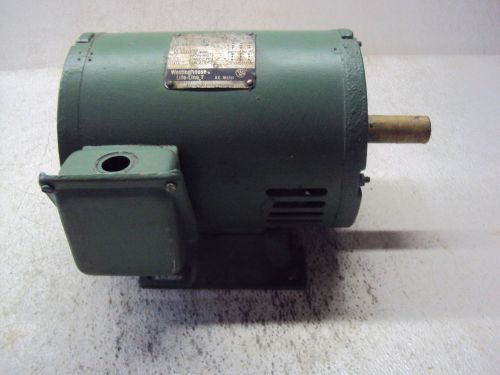 Westinghouse motor 05-3h4sbdp-mk model sbdp hp 3 rpm 1750 fr 182t v 230/460 used for sale
