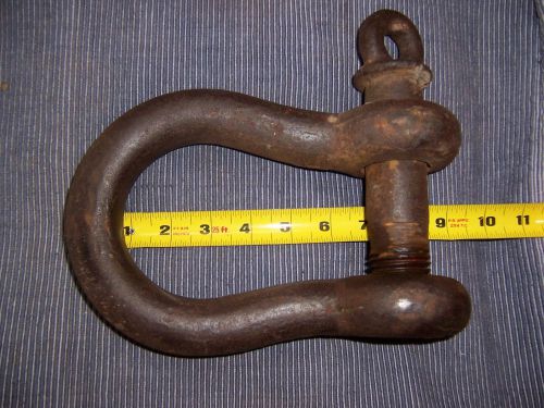 Rigging hardware cable clamps hook anchor shackle vintage. bow clevis shackle for sale