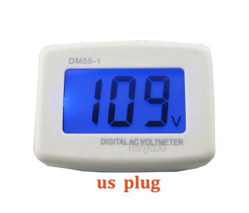 AC 80-300V US plug LCD Digital voltmeter volt panel meter voltage tester display