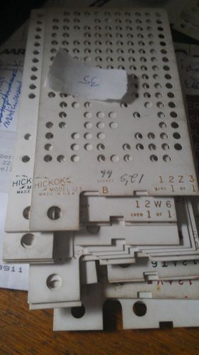 16 Excellent misc. punch card sets for Hickok 123Cardimatic tube tester_see list