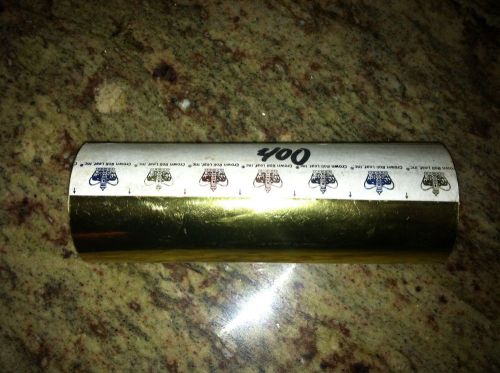 New Crown Roll Leaf Hot Stamp Foil Roll 400 ft each Gold 7 inches