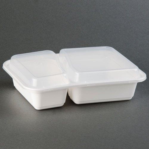75 Sets Newspring NC8288W White 30oz VERSAtainer 8x6 Rect Microwavable Container