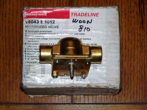 Honeywell v8043e1012  3/4 &#034; zone valve – valve only (no powerhead) -- new/unused for sale