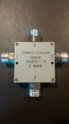 Mini Circuits Coaxial Power Splitter, 750 to 1500 MHz, ZA3PD-1.5, N-type