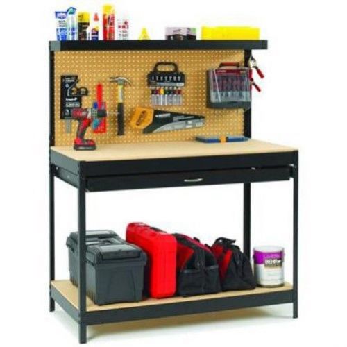 Dateline workshop 48 inch steel black workbench garage tool storage home pr250 for sale