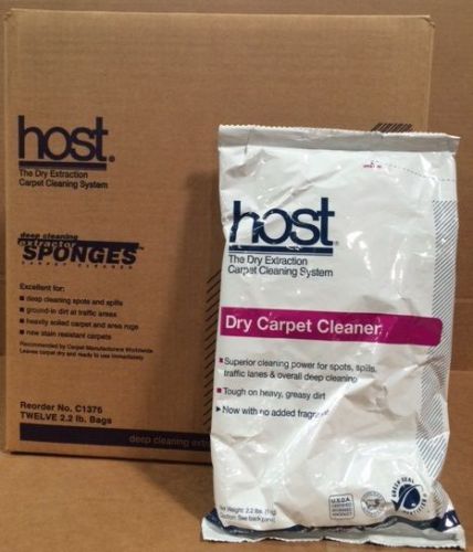 Host Dry Carpet Clener, case  of 12 - 2.2lb bags
