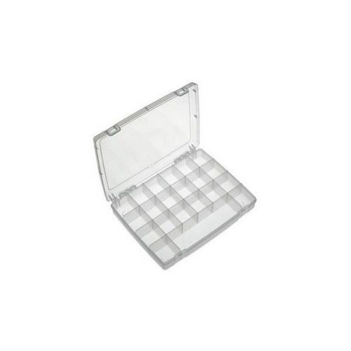 Brand new 22-23245 clear compartment boxes-325x255x52 mm-21 compartments for sale