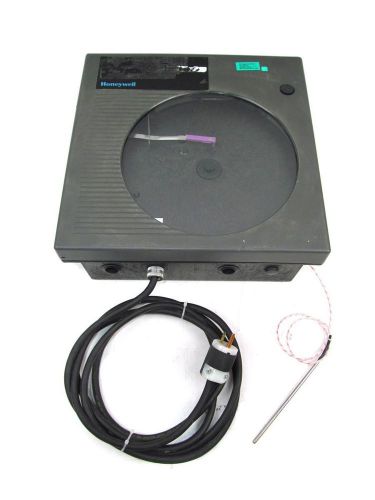 Honeywell dr4200 10&#034; circular single-pen chart recorder with probe for sale