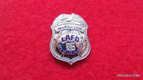 Lafd,fire inspector badge,fireman mini metal lapel pin,los angeles,la department for sale