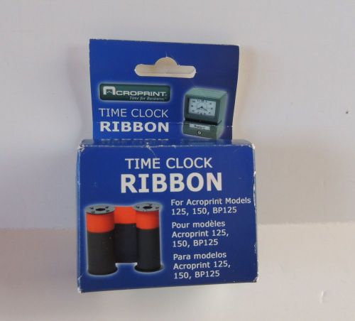 New Acroprint Replacement Time Clock Ribbon Red Blue Models 125 150 BP125