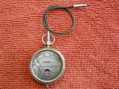 Vintage Eveready Ampmeter Amp Meter American Ever Ready Co. New York 1910 NY Old