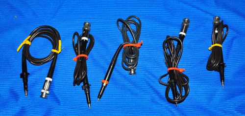 Group of 5 Hitachi Oscilloscope Probes AT-10AE/AF