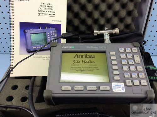 Anritsu s331b site master cable antenna analyzer oslnf50lf dc-4ghz +23dbm 50 ohm for sale