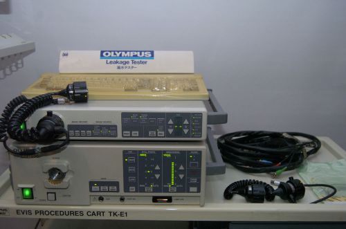 Olympus CV-100 Endoscope Processor CLV-U20 Light Source (2) MH-236 Pigtails etc.