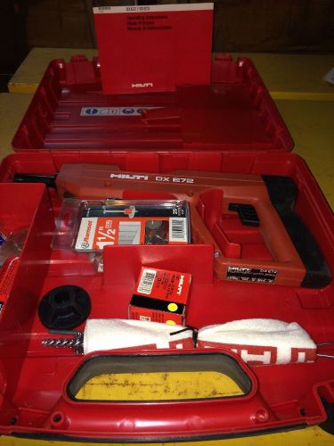 HILTI DX E72 POWDER ACTUATED TOOL, BRAND NEW, With Free Hilti DC 500 S Grinder