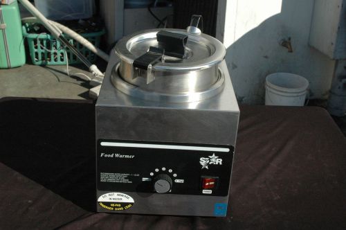 Used star 3wla-4h stainless steel countertop lighted food warmer chili nacho for sale