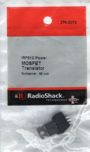 &#034;RADIO SHACK IRF510 Mosfet Transistor N-Channel 60 Volt&#034;