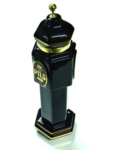 New! Beer Tap Faucet Draft Single Ceramic Tower keg logo PILS