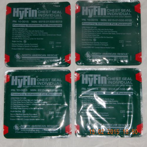 2013/10 north american rescue  hyfin chest seal w/advanced adhesive technology for sale