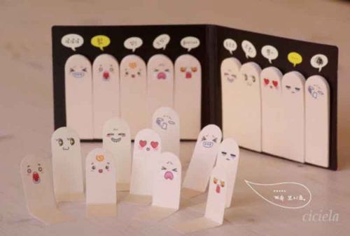 200 X Lovely Ten Fingers Sticker Post-It Bookmark Flags Memo Sticky Notes Pads