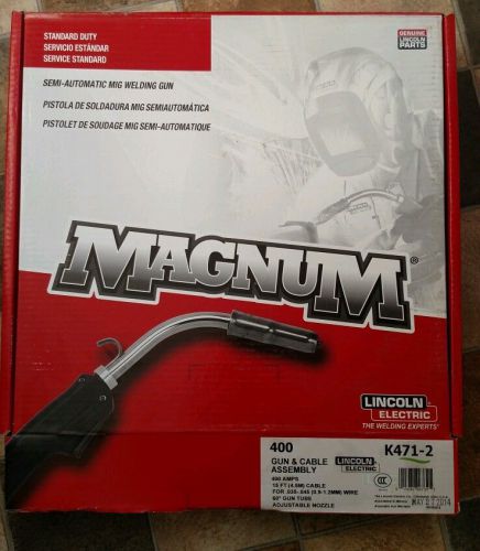 Lincoln magnum 400 gun &amp; cable assembly with adaptor kit k466-10 for sale