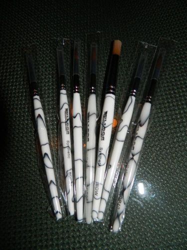 Dental Porcelain Synthetic Brush Pen Set Dental Lab Equipment - 7pieces, w/case