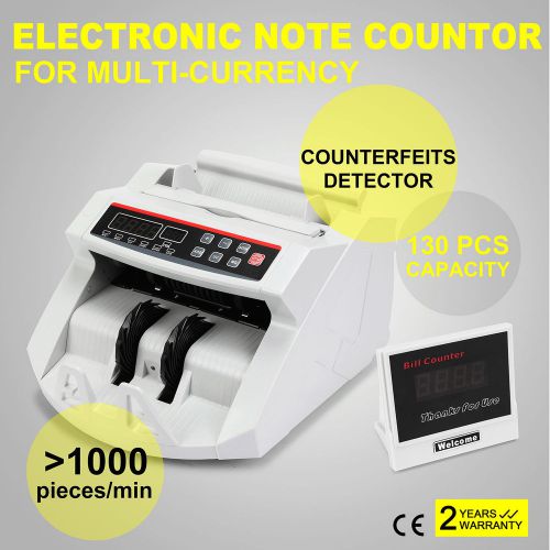 Money bill note counter bank retail store uv mg detection large capacity popular for sale