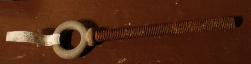 Vintage eyebolt bolt screw hardware 1/2&#034; x 6&#034; swl = 2200 pounds lbs for sale