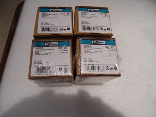 Panduit p8-8r-t connector ring terminal  8 awg, #8 stud non-insulated lot ot 800 for sale