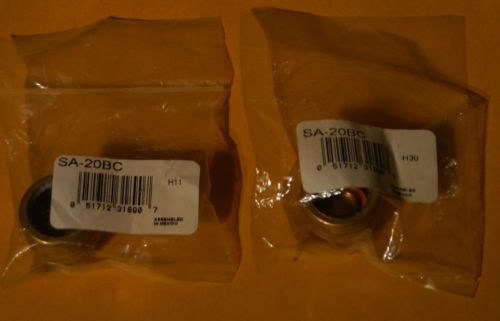 2 Bussmann SA-20 BC 20 Amp Single Motor Circuit Edison Base Fustat Fuse Adaptors