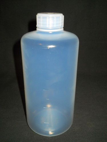 Unbranded graduated 1000ml 1l narrow-mouth teflon pfa bottle w/ gl45 screw cap for sale