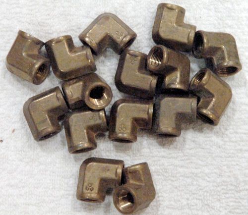 Brass Forged 90 Elbow Female Pipe Size 1/8&#034; NPT 15 pc Lot