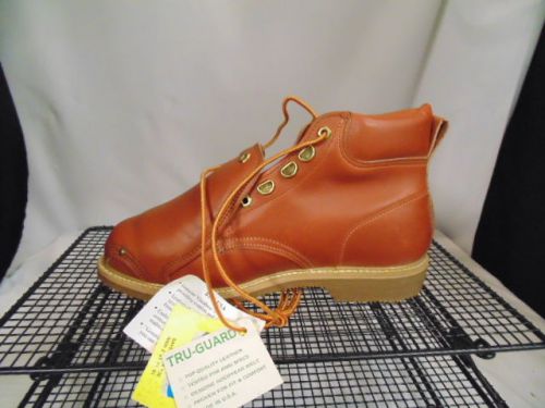 TRU GUARD METATARSAL SAFETY BOOTS NOS MEN SZ 10W ROUGHNECKER WELDER MADE IN USA