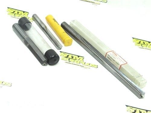 LOT OF 3 SOLID CARBIDE SINGLE FLUTE COOLANT FED DRILLS 12/32&#034; TO 14MM KENNAMETAL