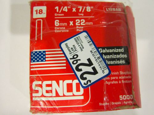 Senco Finishing Staples 18ga Case/5000 1/4 x 7/8