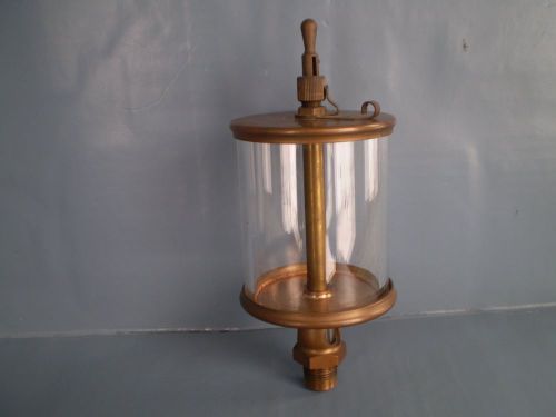 Vintage Lunkenheimer Sentinel #6 Brass Hit &amp; Miss Steam Engine Oiler XLNT