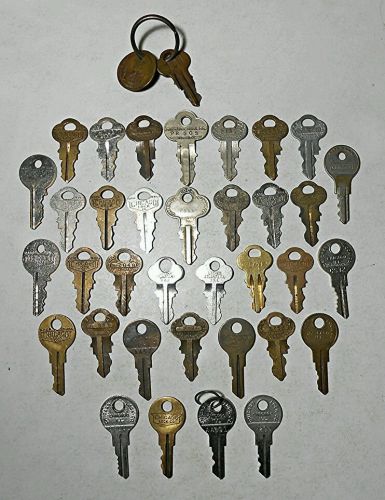 36 Huge Lot of Chicago Keys for Vending Machine Padlock Collectible Cut Steampun