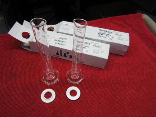 Lot of 2, Corning 3024-100 PYREX® 100mL Graduated Mixing Cylinders