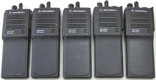 Lot of 5 Motorola MTS2000 Handie-Talkie FM Radios H01UCD6PW1BN Untested