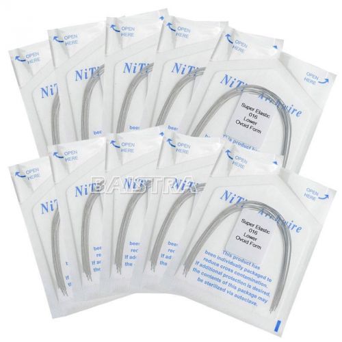 10 Packs Dental Orthodontic Super Elastic Niti Round Arch Wires